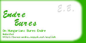 endre bures business card